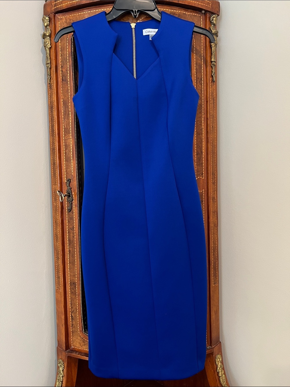 Calvin Klein Cobalt Blue Sleeveless Sheath Dress - size 2